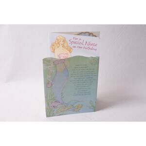 For a Special Niece on Her Birthday Paper Doll Greeting Card ~ 260324-WH 995